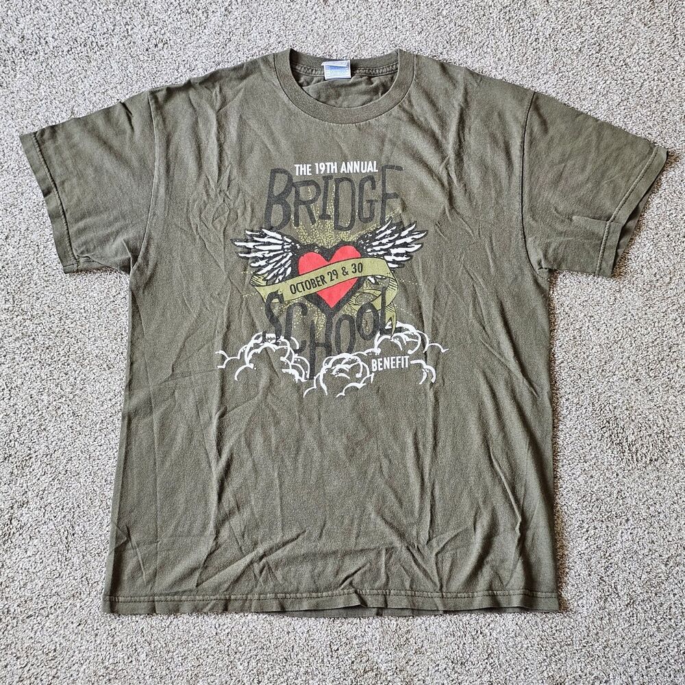 Bridge School Benefit 19th Annual Concert T-Shirt Tennessee River Size L